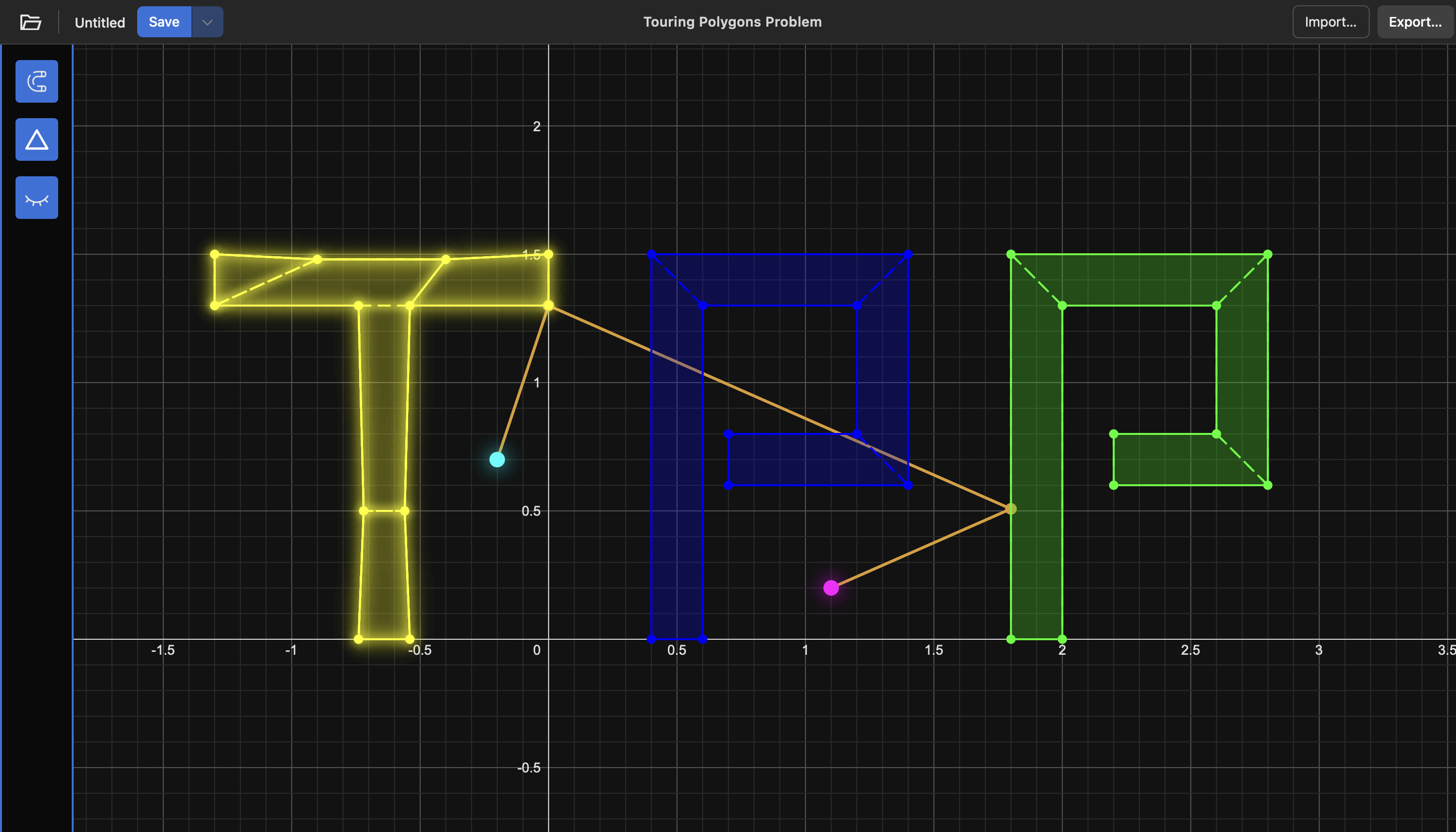 Touring Polygons visualizer